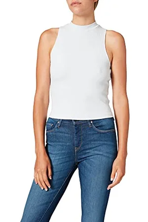 NA-KD Ribbed Jersey Top, , Large
