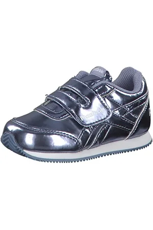 Reebok ROYAL CLJOG 2 KC, girls Gym Shoes, Multicolour Metallic Purple Shadow White 000, 4 Child UK (20 EU)