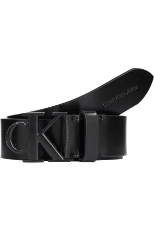 Calvin Klein Men Belt Mono Plaque Leather, , 135 cm
