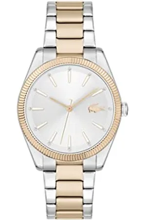Lacoste Analogue Quartz Watch for Women with Two-Tone Stainless Steel Bracelet - 2001241