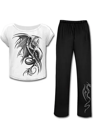 Spiral Bright Eyes - 4pc Gothic Pyjama Set - L