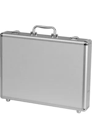 Alumaxx Attachékoffer MINOR, Aktenkoffer aus Aluminium, Dokumentenkoffer silber, schmaler Aluminiumkoffer Pilot Case, 41 cm, 3 liters