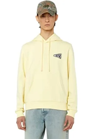 Diesel _S-GINN-HOOD-K31 FELP_SWEATSHIRT_Yellow_L