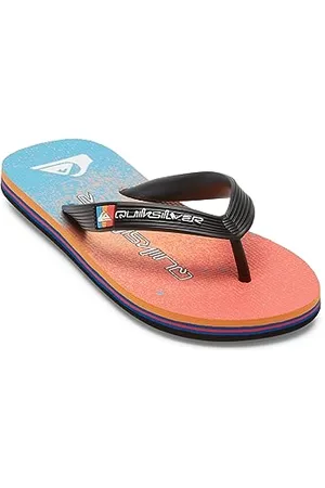 Quiksilver Men Molokai Art Ii Youth. Sandal, Blue/Orange, 35 EU