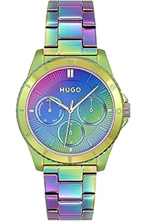 HUGO BOSS Analogue Multifunction Quartz Watch for Women #Dance Collection with Colored Stainless Steel Bracelet