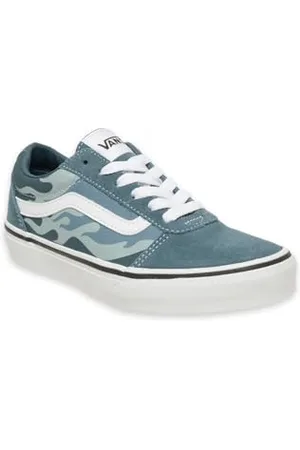 Vans Ward Sneaker, Tonal Flames Blue/White, 5.5 UK Child