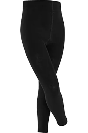 Falke Unisex Kids Family K Le Sustainable Cotton Plain 1 Pair Leggings, Blue Dark Marine 6170, 3-5