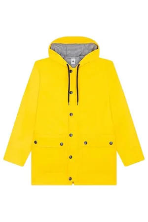 Petit Bateau Womens A089l Waxed Coat, Yellow, S UK