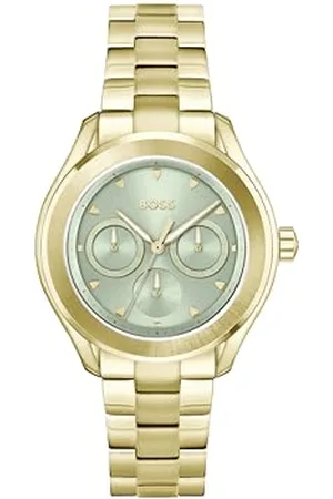 HUGO BOSS Analogue Multifunction Quartz Watch for Women LIDA Collection with Gold Colored Stainless Steel Bracelet - 1502745