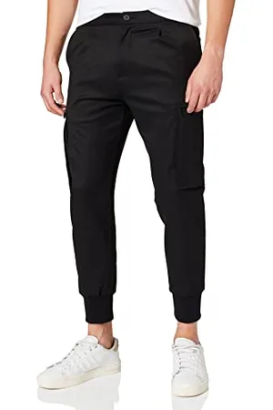HUGO BOSS Mens Glavin221 Cargo-Style Slim-fit Trousers with Pleat Front