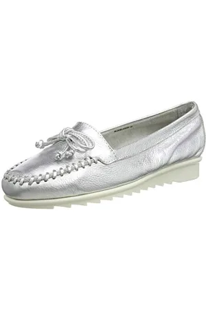 Padders Women Bloom Moccasins, Silver (Silver 65), 3 UK