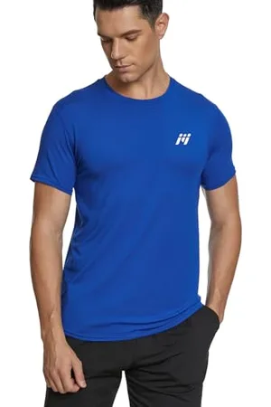 MEETWEE Men’s Sport T-Shirt, Breathable Cool Dry Mesh Base Layer Tops Short Sleeve Running Top Gym Shirt
