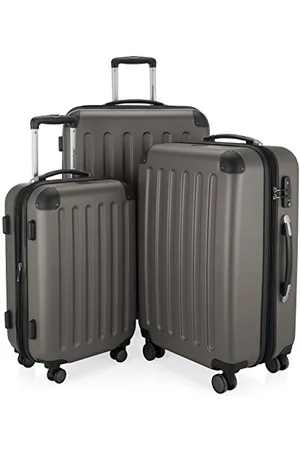 Hauptstadtkoffer SPREE - Handgepäck Hartschalen-Koffer Trolley Rollkoffer Reisekoffer, TSA, Hand Luggage, 55 cm, 49 liters, Black