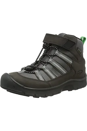 Keen Hikeport 2 Sport Mid Waterproof Hiking Shoe, Black/Irish Green, 9 UK Child