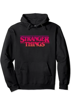 Stranger Things Logo Fade Sunset Retro Silhouette Fan Art Pullover Hoodie