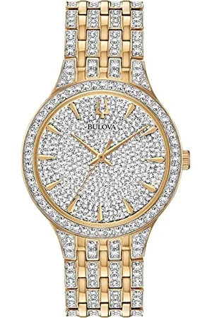 BULOVA Men Analogue Quarz Watch with Stainless Steel Strap 98A229