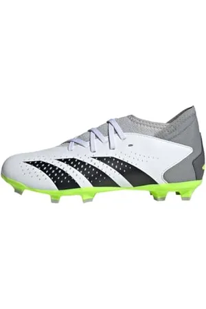 adidas Predator Accuracy.3 Firm Ground Football Shoes, FTWR White/core Black/Lucid Lemon, 10.5 UK Child