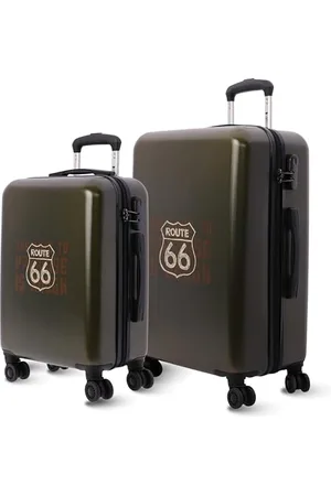 Route 66 Cabin Suitcase 55x40x20 (Expandable) - 33L - Ryanair Cabin Luggage - Airline Compatible - Lightweight Hard Hand Luggage - 4 Wheels, , Cabin Suitcase Set + Medium