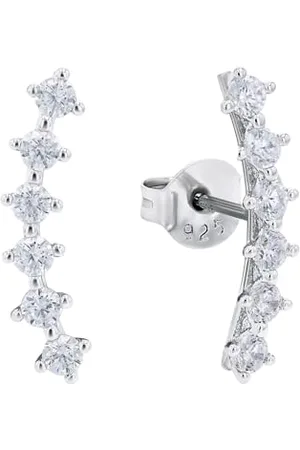 Amor Stud earrings 925 sterling ladies earrings, with cubic zirconia synth, 1.8 cm, , Comes in jewelry gift box, 2028389
