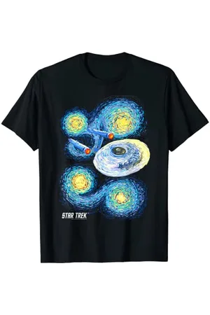 Star Trek Original Series Starry Night Paint Graphic T-Shirt T-Shirt