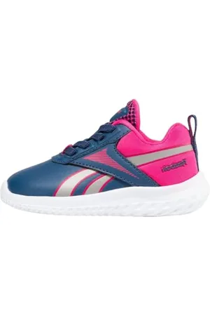 Reebok Baby Girls Rush Runner 5 SYN TD Sneaker, UNIBLU/Pewter/SEPRPI, 7 UK Child