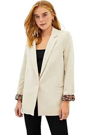 Trendyol Women Regular fit Basic Lapel Collar Woven Blazer