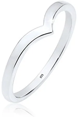 Elli Ring Ladies V Shape Stacking Trend in 925 Sterling Silver