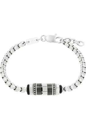 QS by s.Oliver Bracelet stainless steel men arm jewelry, 20+2 cm, , Comes in jewelry gift box, 2034945