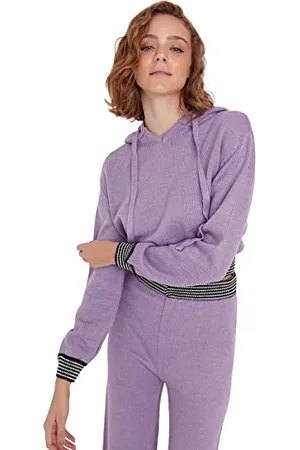 Trendyol Women Loungewear Fitted Basic Crew Neck Knitwear Sweater