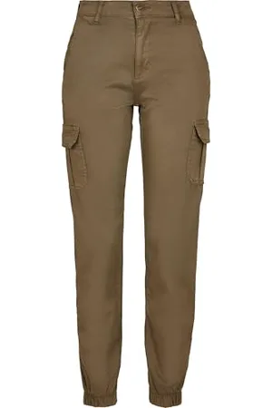 Urban classics Combat Cargo Trousers for Women, Cargo Joggers Trousers for Women, Stretch Casual High-Waist Cargo Trousers, Combat Casual Trousers, Colour: , Size: 26