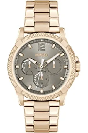 HUGO BOSS Analogue Multifunction Quartz Watch for Women with Carnation Gold Colored Stainless Steel Bracelet - 1540136