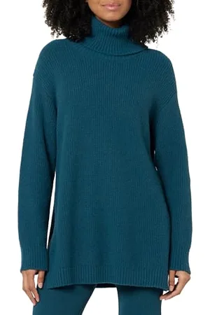 THE DROP Grayson Super Sofy Shoulder Turtleneck Sweater, , S