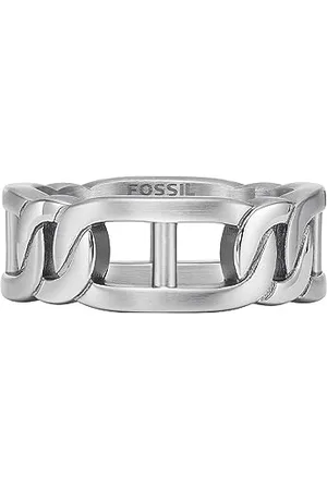 Fossil Ring for Men Heritage, Width: 8.6mm Stainless Steel Ring, JF04409040