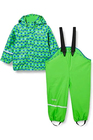 CareTec Boys Suit - Pu W. Fleece Raincoat And Kids Waterproof Trousers, , 3 Years UK