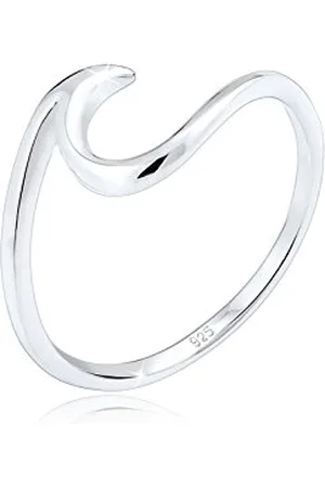 Elli Ring Ladies Wave Optics Trend in 925 Sterling Silver
