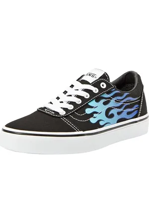 Vans Ward Sneaker, Flame White/Black, 5 UK Child
