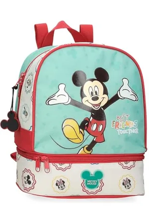 Disney Joumma Bags, Mickey Best Friends Together, School Backpack, Nursery Backpack, Made of Polyester, with Top Handle, Widths and Adjustable Shoulder Straps, Multiple Pockets, , Lunch