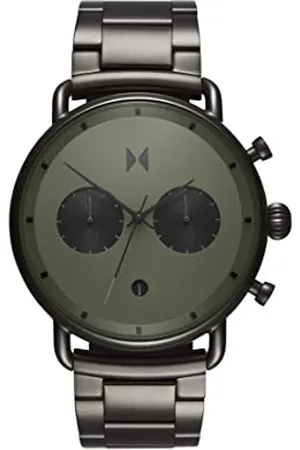 MVMT Analogue Quartz Watch for Men with Gunmetal Stainless Steel Bracelet - D-BT01-OLGU