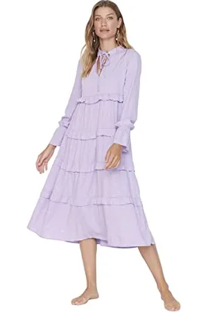 Trendyol Woman Beachwear Midi A-line Regular fit Knit Dress