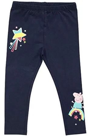 Popgear Peppa Pig Rainbows Girls Leggings 12-18 Months | TV Cartoon Casual Bottoms, Gift Idea for Girls