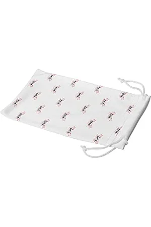 Bonamaison Digitally Printed Glasses Pouch, Sunglasses Pouch, 100% Cotton, Soft & Slim, Protective Glasses Case with Drawstring Closure, 1 Piece, 11x19 Cm