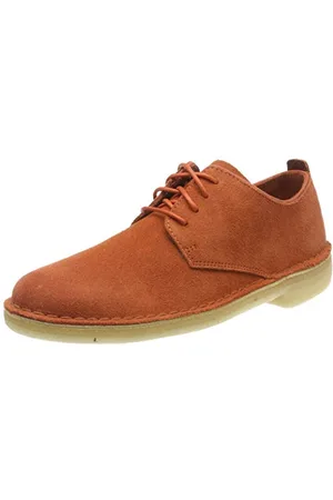 Clarks Desert London., Women’s Derby, Brown (Burnt Orange Sde Burnt Orange Sde), 3.5 UK (36 EU)