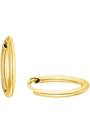 Amor Creoles Ladies Earrings, 1.1 cm, , Comes in Jewelry Gift Box, 9979257