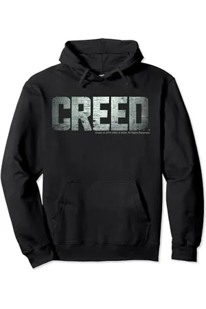 Creed Distressed Silver Movie Logo Pullover Hoodie