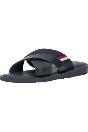 Tommy Hilfiger Men, Core Hilfiger LTH Criss C Sandal, Sandal, Blue, 6.5