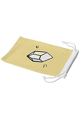 Bonamaison Digitally Printed Glasses Pouch, Sunglasses Pouch, 100% Cotton, Soft & Slim, Protective Glasses Case with Drawstring Closure, 1 Piece, 11x19 cm