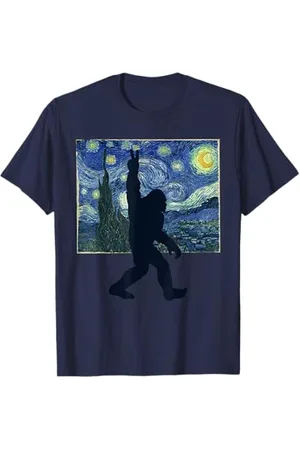 Miftees Bigfoot Starry Night T-Shirt