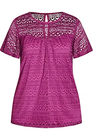 City Chic Plus Size TOP Serenity S/S, in , Size, 14
