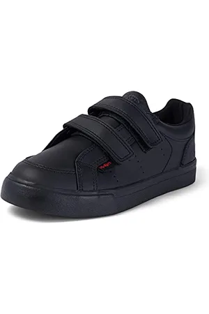Kickers Junior Unisex Tovni Twin Vel Easy Fastening Leather School Shoes, , 2 UK