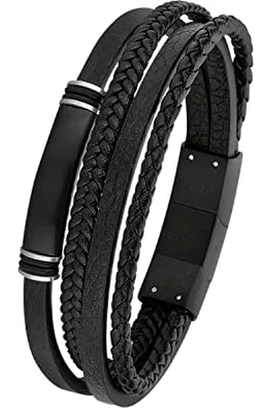 QS by s.Oliver Bracelet stainless steel leather men
